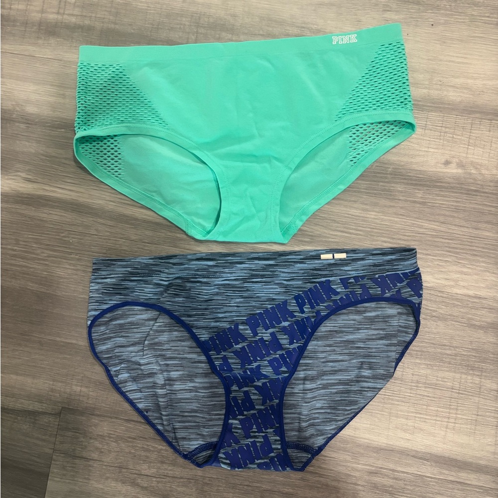 NWT Victoria’s Secret Pink two pairs panties M